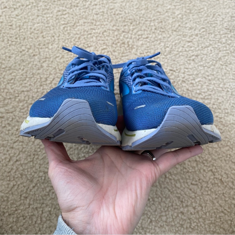 💋SOLD💋Brooks Women's  Ghost 14 Blue/Ocean/Oyster Running Shoes Size 7.5 - Picture 6 of 10